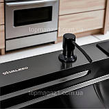 Кухонна мийка зі змішувачем Valeso 75*45 прямокутна з функцією Водоспад з глибокою чашею і PVD-покриттям, фото 7