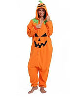 Кигуруми для взрослых Тыква на молнии | Плюшевый комбинезон пижама Тыква. Топ!