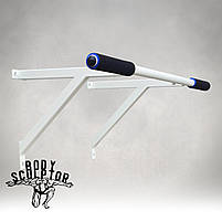 Турнік настінний/надверний білий рівний (50 см) Розбірний №1 з м'якими ручками, фото 4