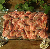 Креветки норвежські варені, 50/70 шт/кг. 7-9см. Без глазурі.