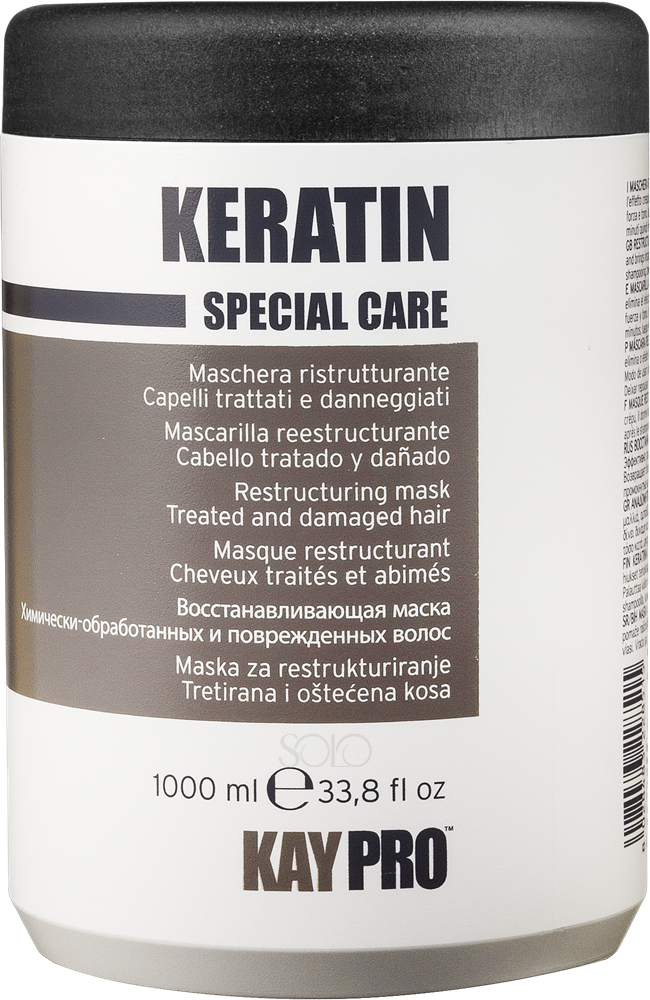 Маска з кератином для хімічно пошкодженого волосся, KayPro Keratin, 1000 мл, фото 1