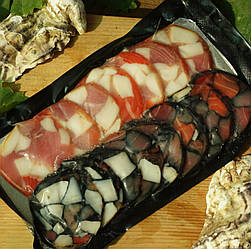 Ковбаса з риби, нарізка вакум +-260грамм/упак