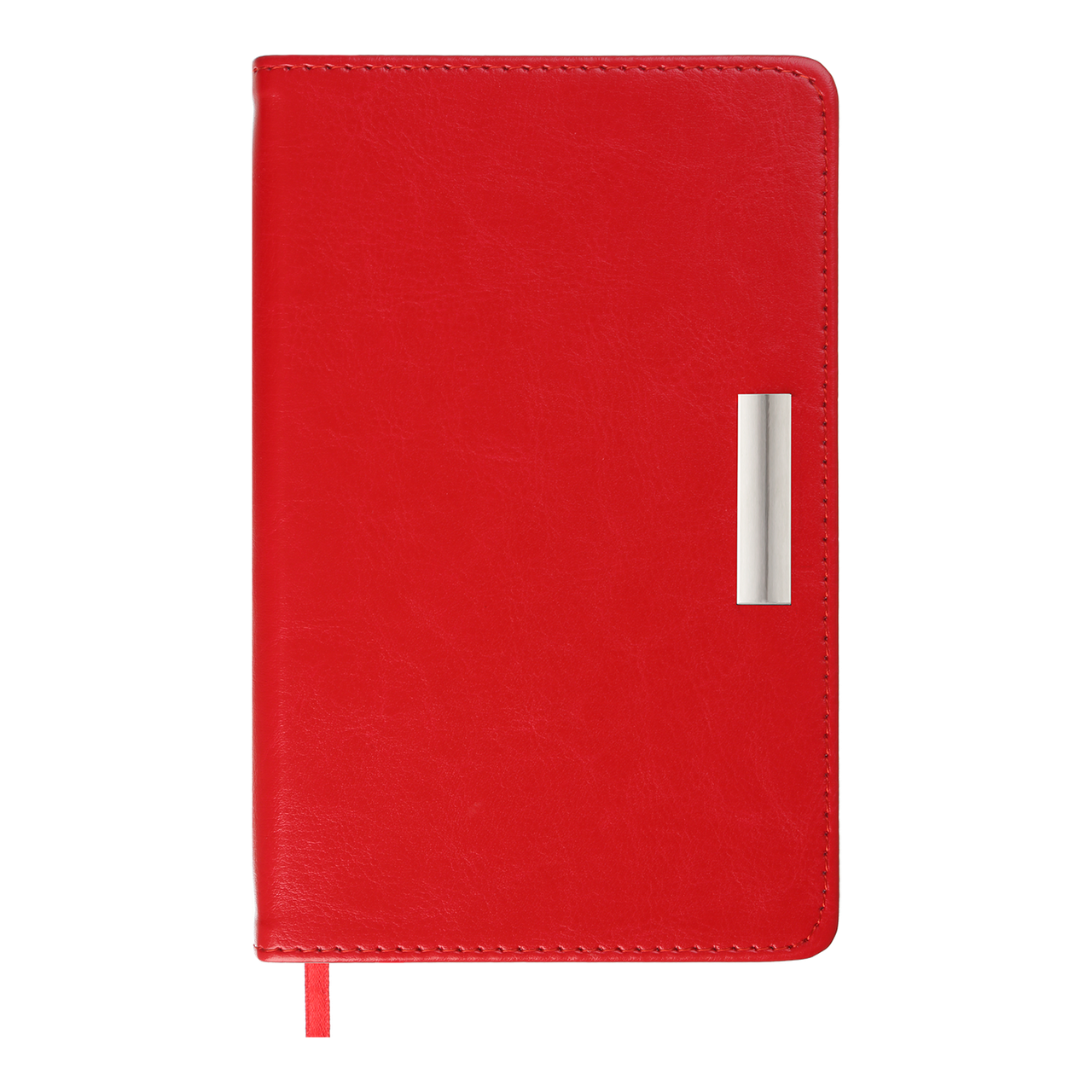 Щоденник датований BUROMAX 2026, ф.A6 SALERNO, червоний, штуч. шкіра, фото 1