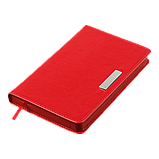 Щоденник датований BUROMAX 2026, ф.A6 SALERNO, червоний, штуч. шкіра, фото 2