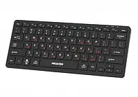 Клавіатура Maxxter KBM-C01B-UA дротова, компактна, USB, українська розкладка. Чорний колір
