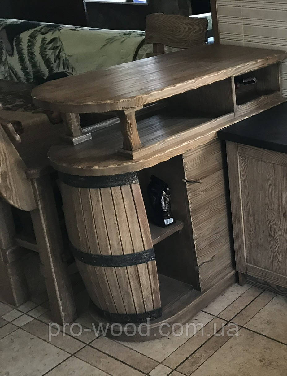 Компактна барна стійка з дерева, фото 1