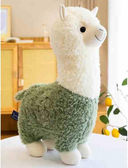 М'яка іграшка Лама в зеленому 25см, фото 1