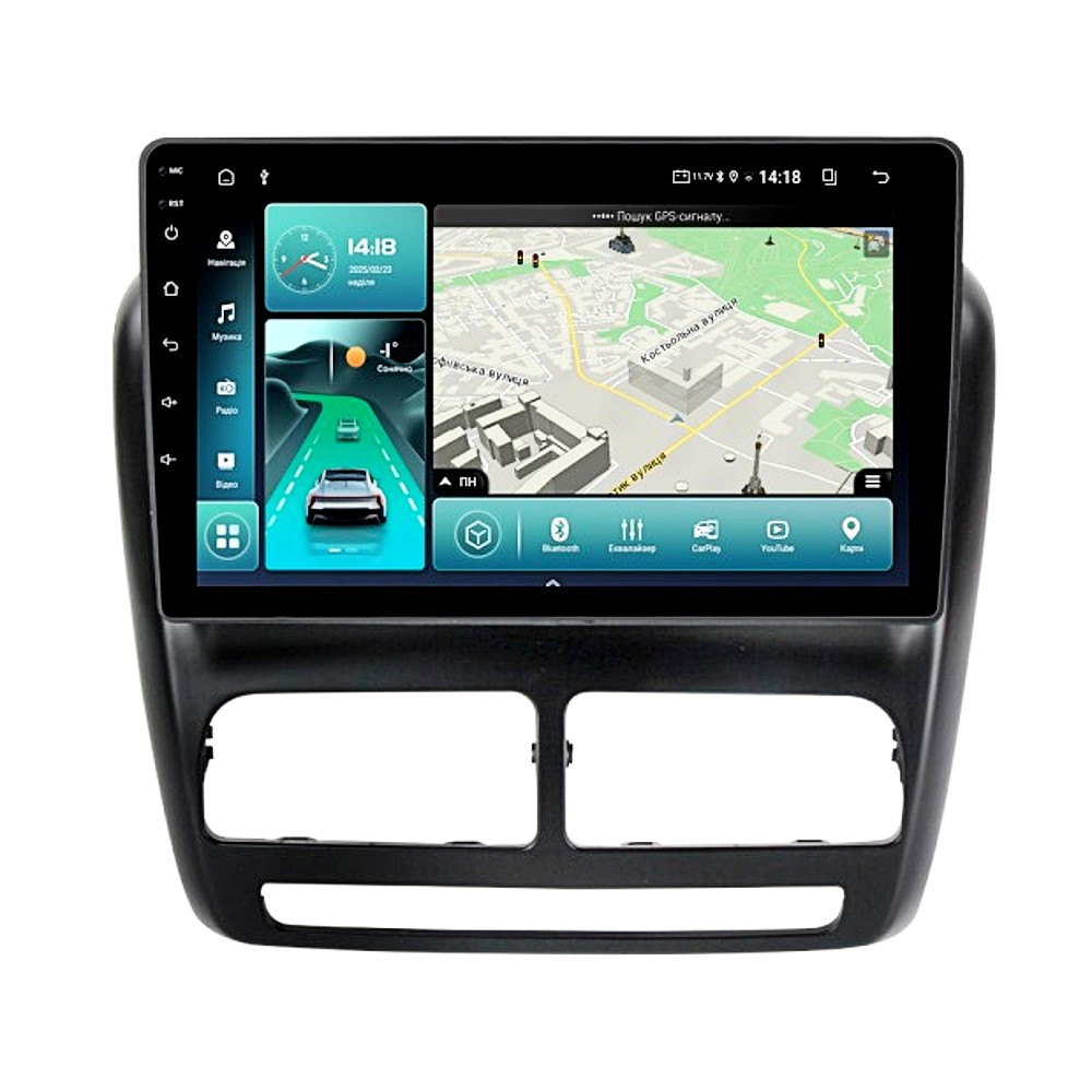 Штатна магнітола андроїд Fiat Doblo2 2009-15, Автомагінтола 2дин 4 ядра 2/32, штатний головний пристрій фіат, фото 1