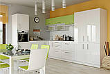 Кухня Hihg Gloss / Х'юго Глос (Мебель стар) ваніль +шоколад кутова 1 М/П, фото 7