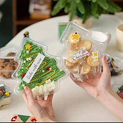 Коробочка - контейнер для солодощів "Ялинка", 10.5*8.5 см