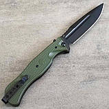 Ніж складний НОКС Офіцерський-С, D2, пластик, олива, фото 4