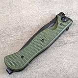 Ніж складний НОКС Офіцерський-С, D2, пластик, олива, фото 7