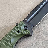 Ніж складний НОКС Офіцерський-С, D2, пластик, олива, фото 9