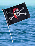 Піратський прапор на паличці 20 * 30 см, фото 2