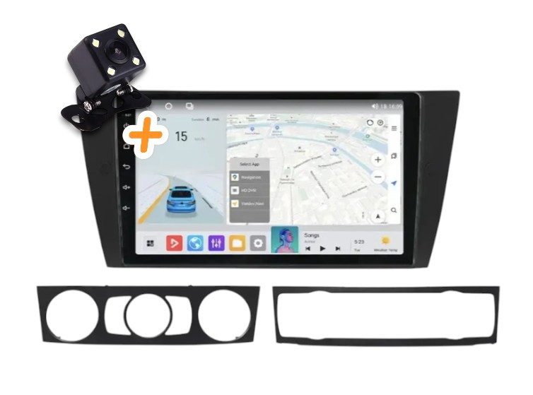 Магнітола для BMW 3 E90 E91 E92 E93 2005-2013 на Android | Сенсорний екран, GPS, Bluetooth, камера, фото 1