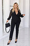 Костюм нарядний брюки та піджак зі стразами 3008, фото 2
