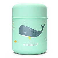 Дитячий термос для їжі Miniland Silky Food на 280 мл Wieloryb Ocean