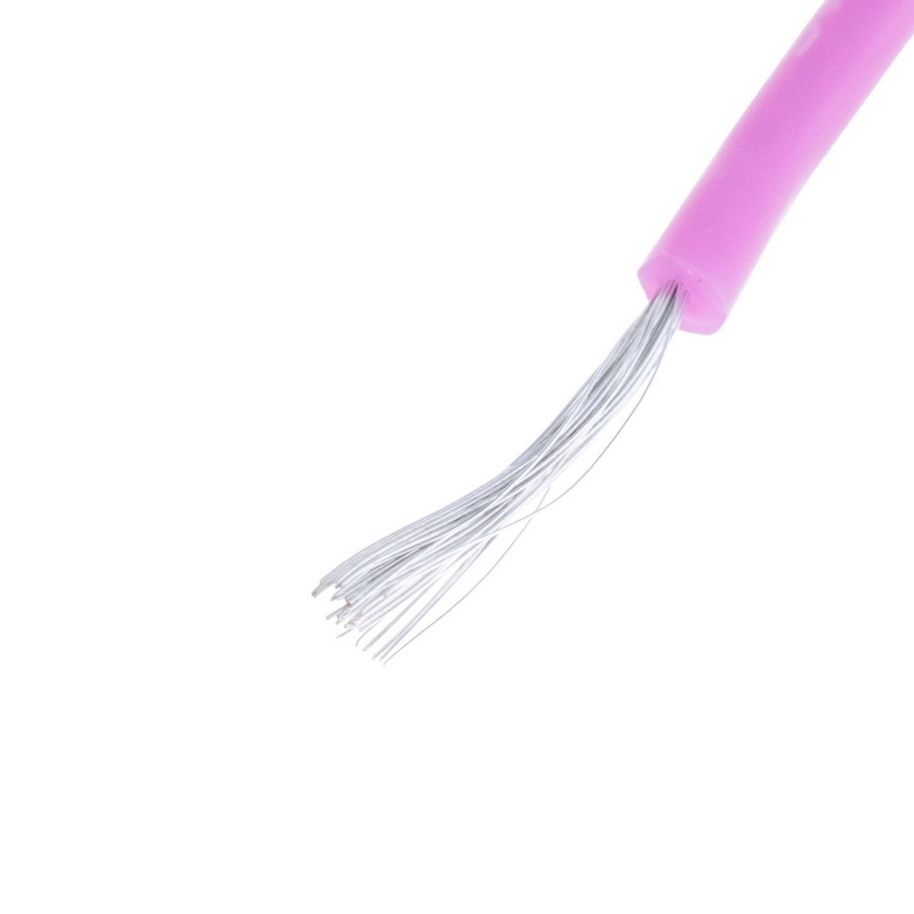 Силіконовий дріт 24AWG (0.2 mm2-40/0.08TS) фіолетовий, 1 м