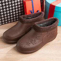 Калоші жіночі зимові PA001BRO коричневі