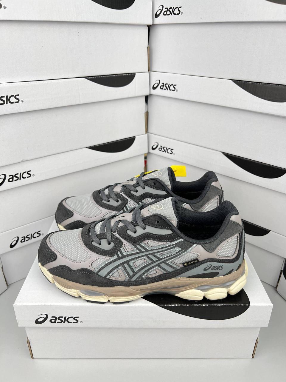 Чоловічі кросівки Asics Gel Nyc GTX Black Чорні Взуття Асікс Гель Нук Гор-Текс замша шкіра термо еврозима, фото 1