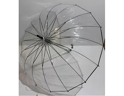 Парасоля тростина FIABA 16 спиць прозора