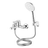 Змішувач латунний для ванни Lidz Astra 006 (з душовим гарнітуром) (k35) LDAST006CRM48087 Chrome, фото 3