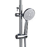 Душова система латунна універсальна Lidz Astra 1030 на три споживача (з виливом) (k35) LDAST1030CRM48086, фото 4