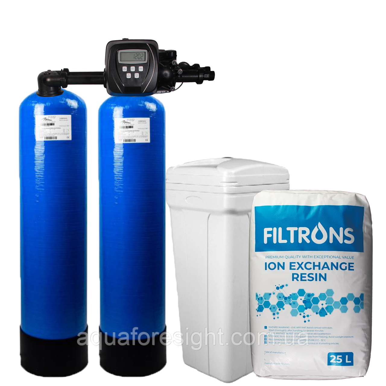 Система пом'якшення води 1252 Clack TT СІ TWIN (Filtrons ion exchange resin), ціна з ПДВ, фото 1