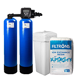 Система пом'якшення води 0844 Clack TT СI TWIN (Filtrons ion exchange resin), ціна з ПДВ