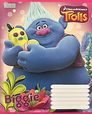Набір зошитів 12арк. лінія 1Вересня Trolls, уп.25шт. (680042), фото 2