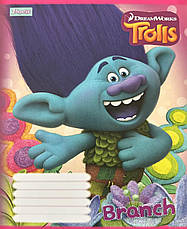 Набір зошитів 12арк. лінія 1Вересня Trolls, уп.25шт. (680042), фото 4
