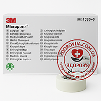 Пластир хірургічний Micropore (1.25 см х 9,1 м) 1530-0, білий