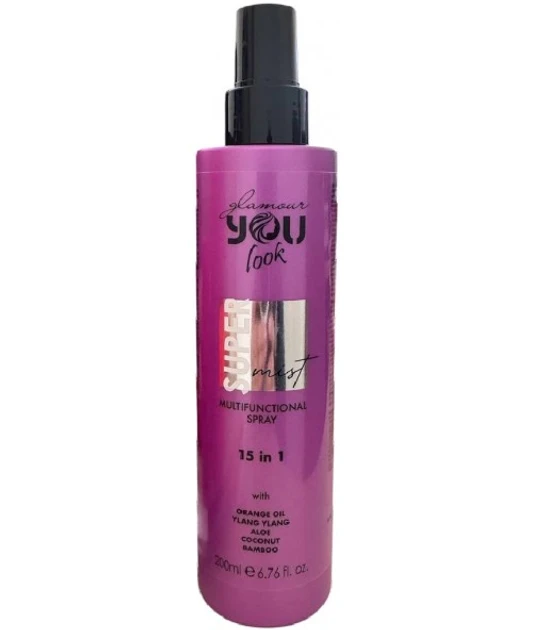 Багатофункціональний спрей для волосся 15 в 1 You Look Glamour Super Mist Multifunctional Spray 200 мл