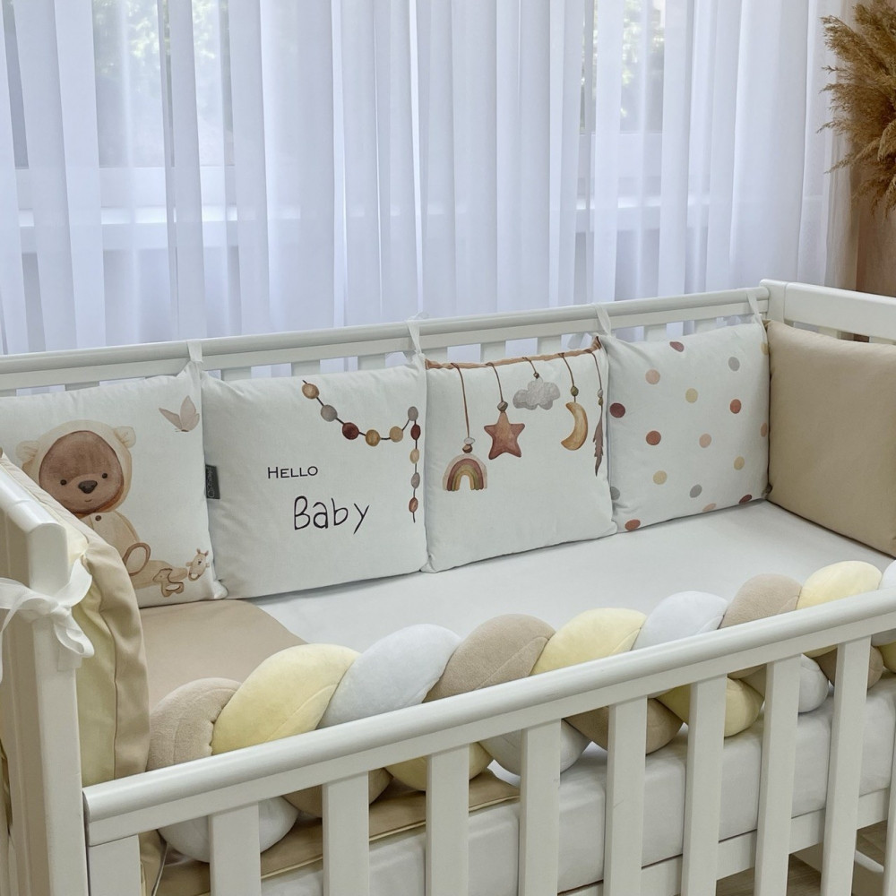 Бортики з простирадлом Art Design Ведмедик