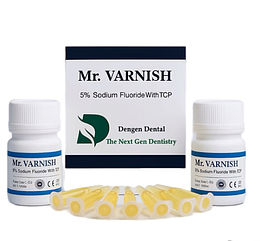 Mr Varnish,5% фторид натрію з TCP, 5 шт\уп,смак:полуниця(Dengen Dental)