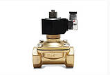 Латунний електромагнітний клапан, 1.25", 220 В, фото 2