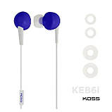 Навушники дротові Koss KEB6iB Mic з мікрофоном блакитні (021299181041), фото 4