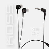 Навушники дротові Koss KEB6iB Mic з мікрофоном блакитні (021299181041), фото 6