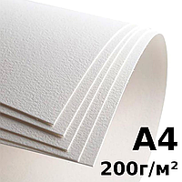 Папір для акварелі (А4, 200г/м², 1 аркуш)