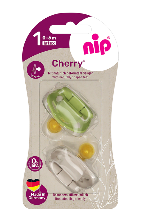 Пустушка кругла "Вишенька" латекс (від 0 до 6 місяців) 2 шт, фото 1