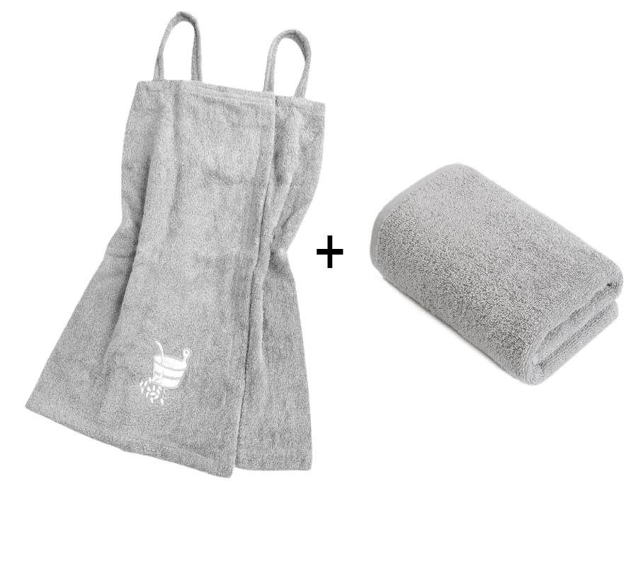 Набір для сауни сарафан махровий + рушник 50х90 (Яр-500) Ярослав Сірий, фото 1