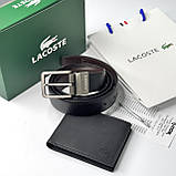 Чоловічий подарунковий набір гаманець і пасок Lacoste (982), фото 4