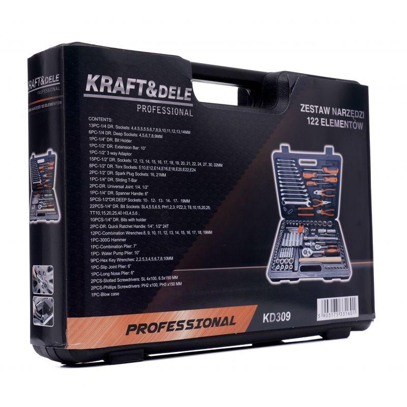 Набір ручного інструменту 122 ел. Kraft&Dele KD309 професійний набір інструментів, фото 1