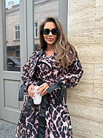 Жіночий леопардовий тренч демісезон, фото 5
