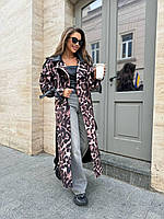 Жіночий леопардовий тренч демісезон, фото 3