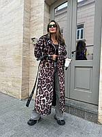 Жіночий леопардовий тренч демісезон, фото 2