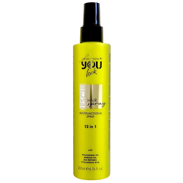 Спрей для волосся 12в1 You Look Glamour Rescue Hair Spray жовтий 200 мл