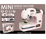 Швейна машинка на батарейках  6783 A на батарейках, імітація шиття, підсвічування, нитки, тканина, фото 4