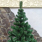 Штучна ялинка "Карпатська" 2 м з підставкою Зелена, розбірна / Новорічна пишна ялинка, фото 4