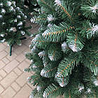 Штучна ялинка "Снігова королева" 2,5 м із білими кінчиками та підставкою/Нодня ялинка зі снігом, фото 7